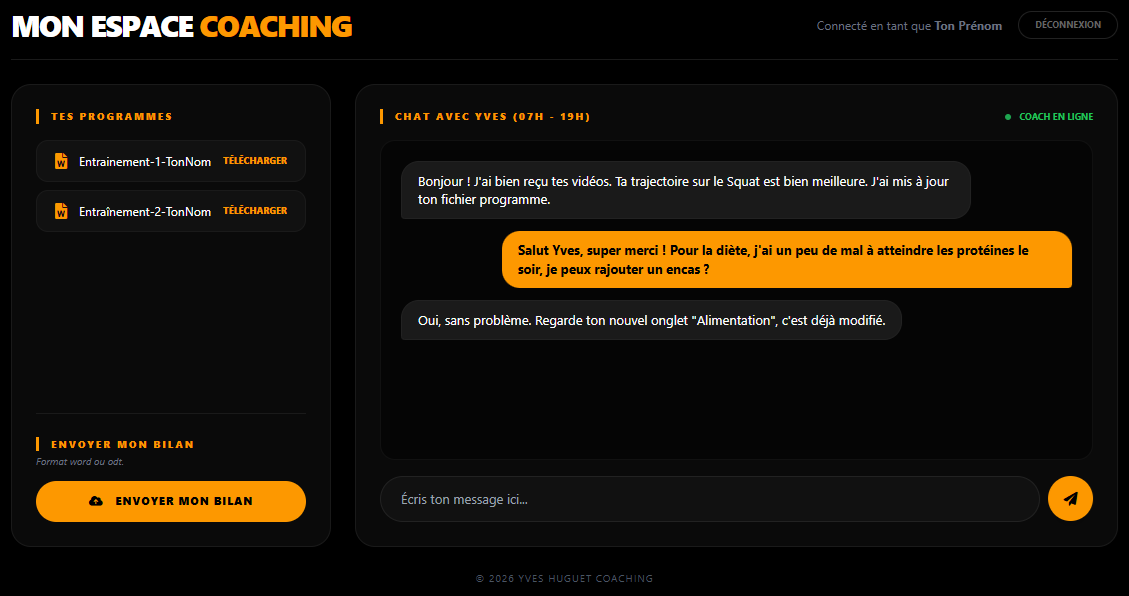 Espace coaching Yves Huguet