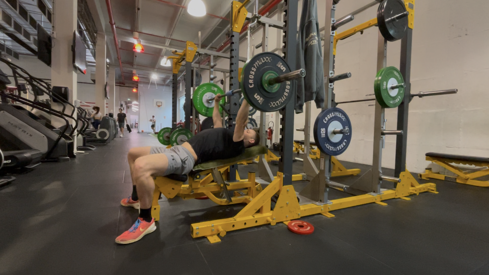 Développé incliné à la barre Yves Huguet