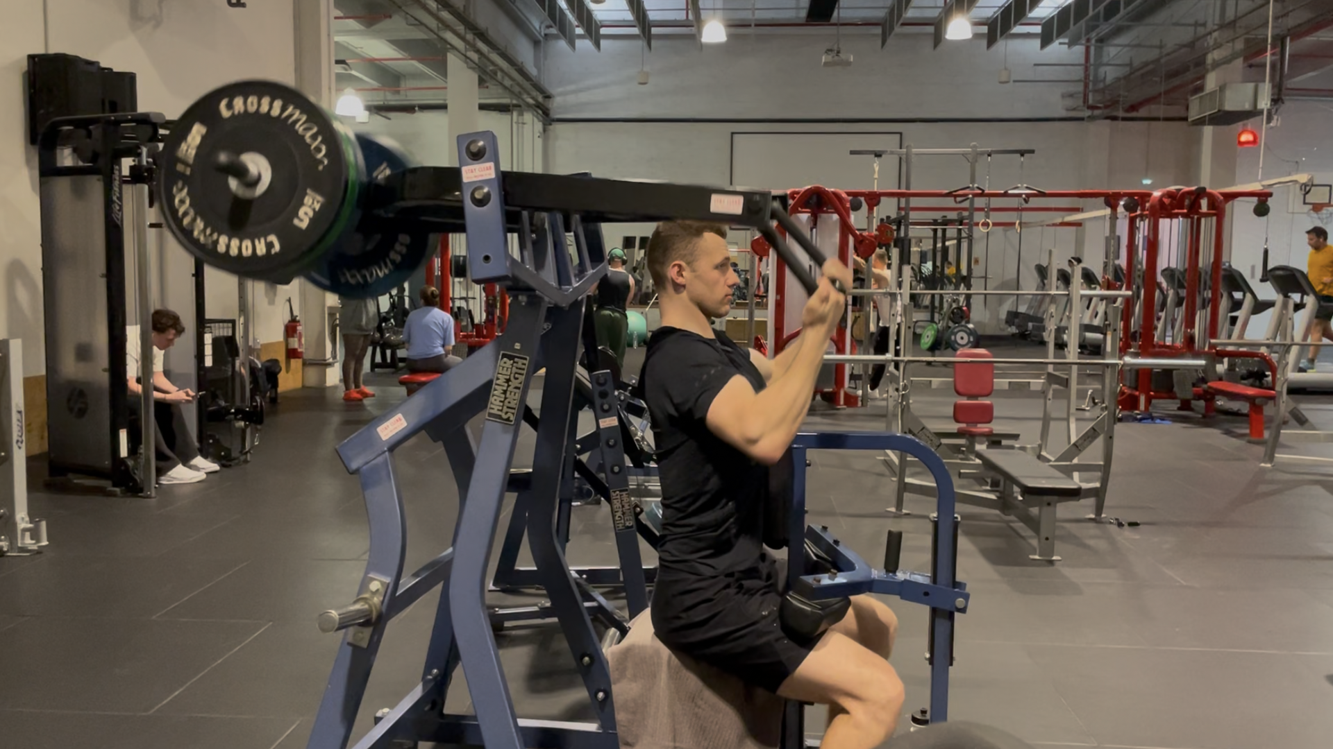 tirage prise large à la poulie basse