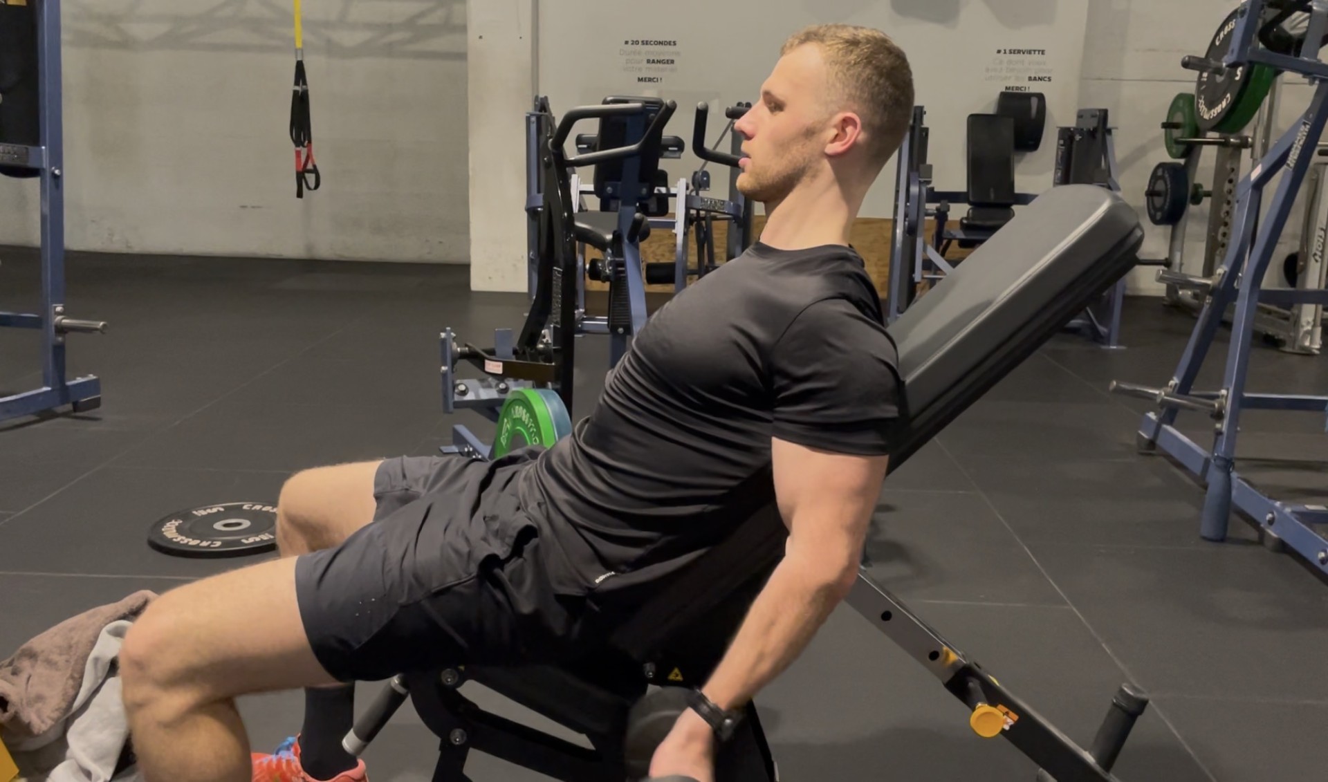 yves huguet curl incliné avec haltères